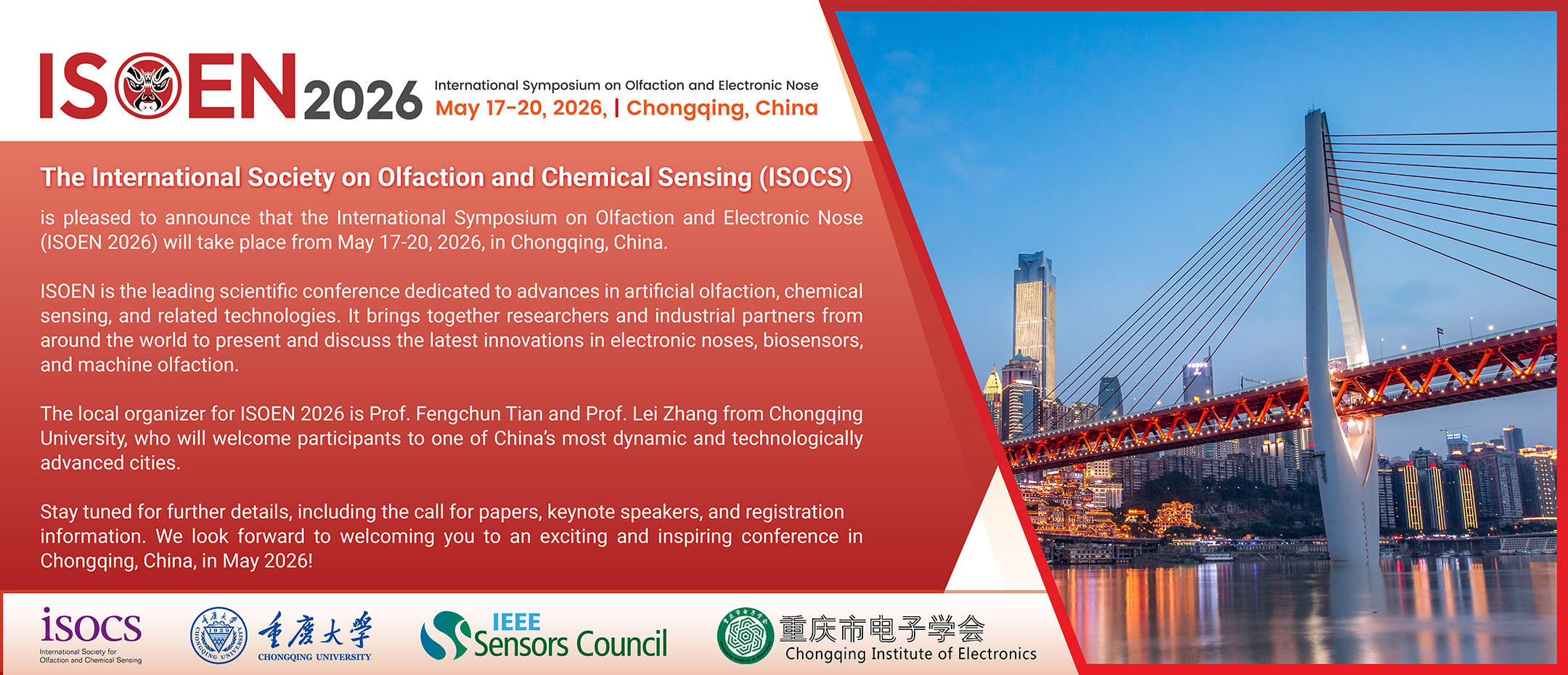 ISOEN 2026 – The Premier Conference on Olfaction and Chemical Sensing