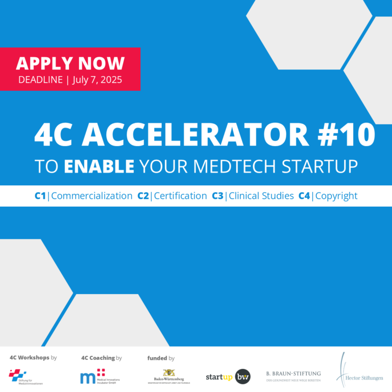 4C ACCELERATOR #10 TO ENABLE YOUR MEDICAL STARTUP