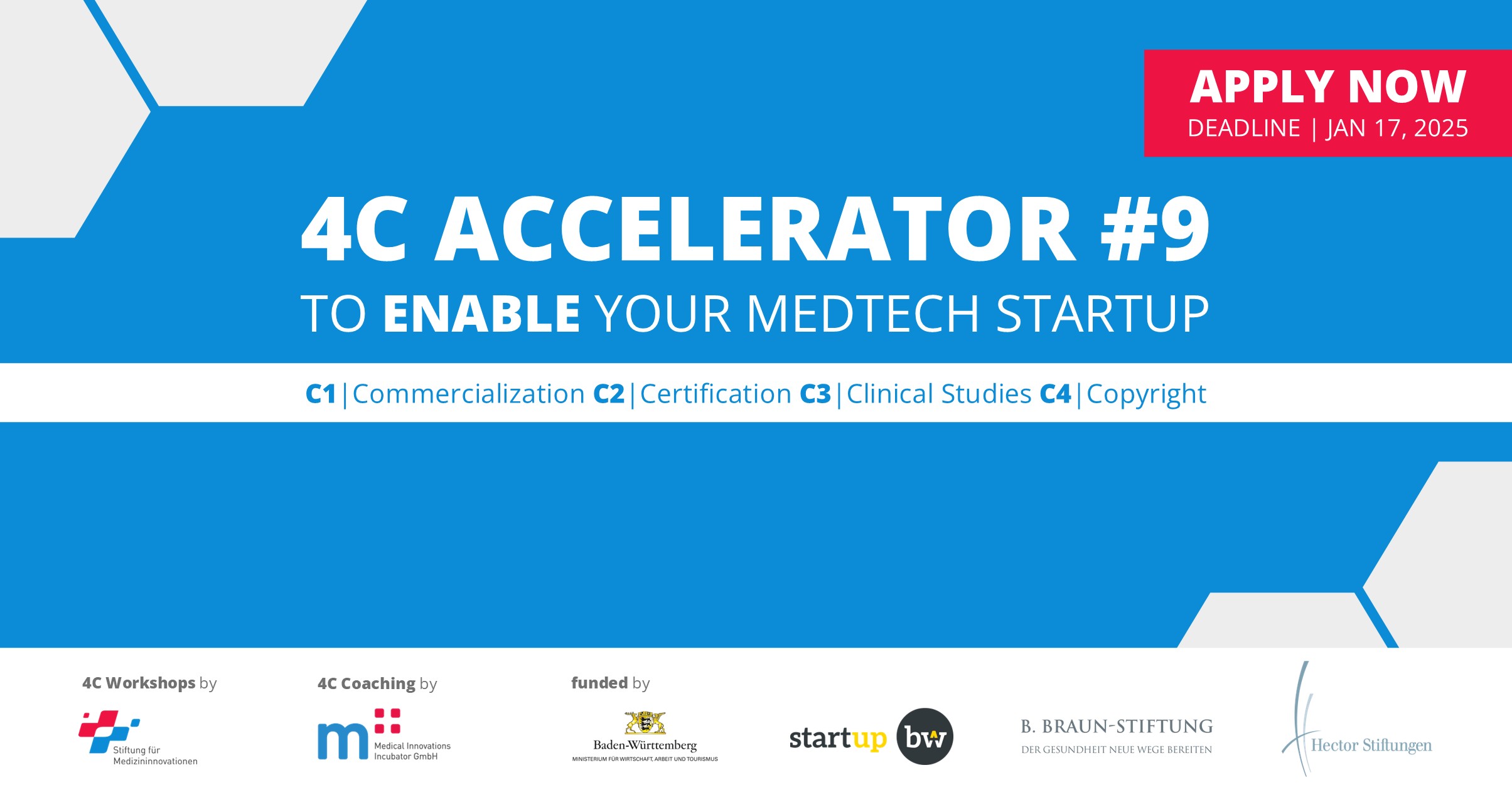 4C ACCELERATOR TUBINGEN FOR MEDICAL LIFE SCIENCE STARTUPS